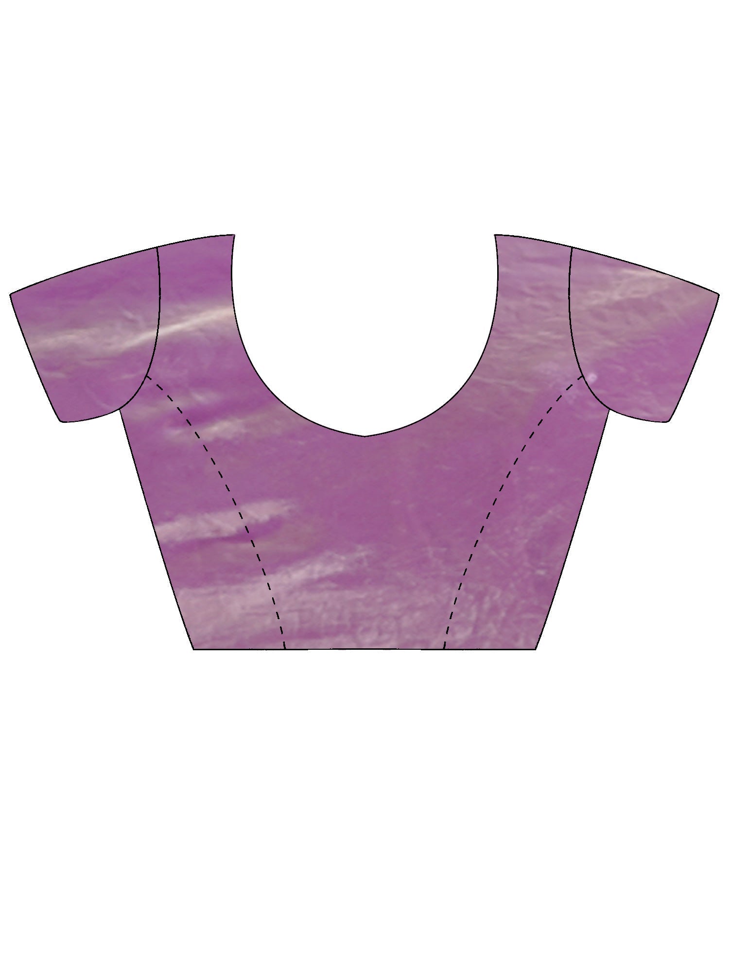 Mauve Metallic Tissue Silk Floral Embroidery - Ressa