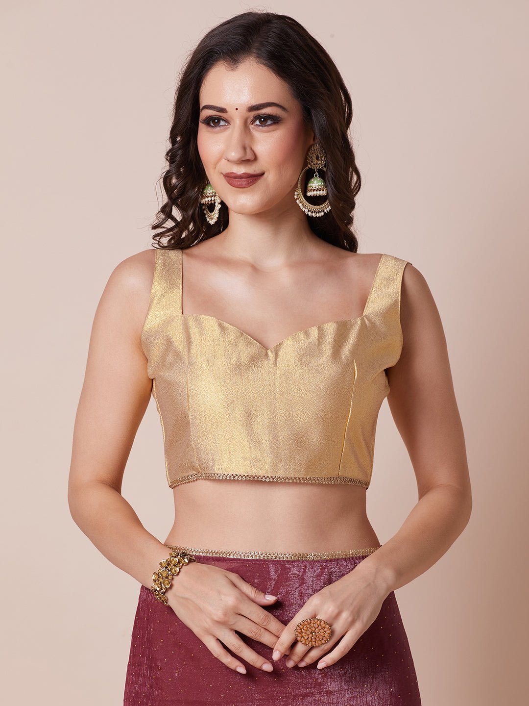 Mauve Rose Fendi Chiffon Saree - Ressa