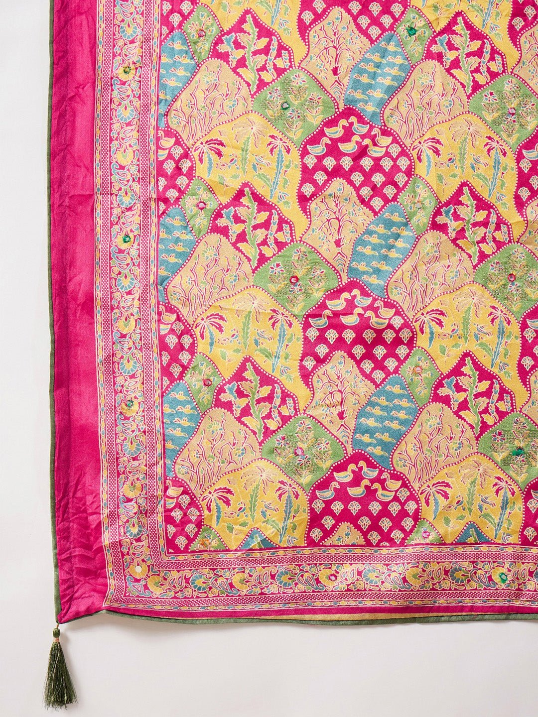 Pink Georgette Ethinic Motif Saree - Ressa