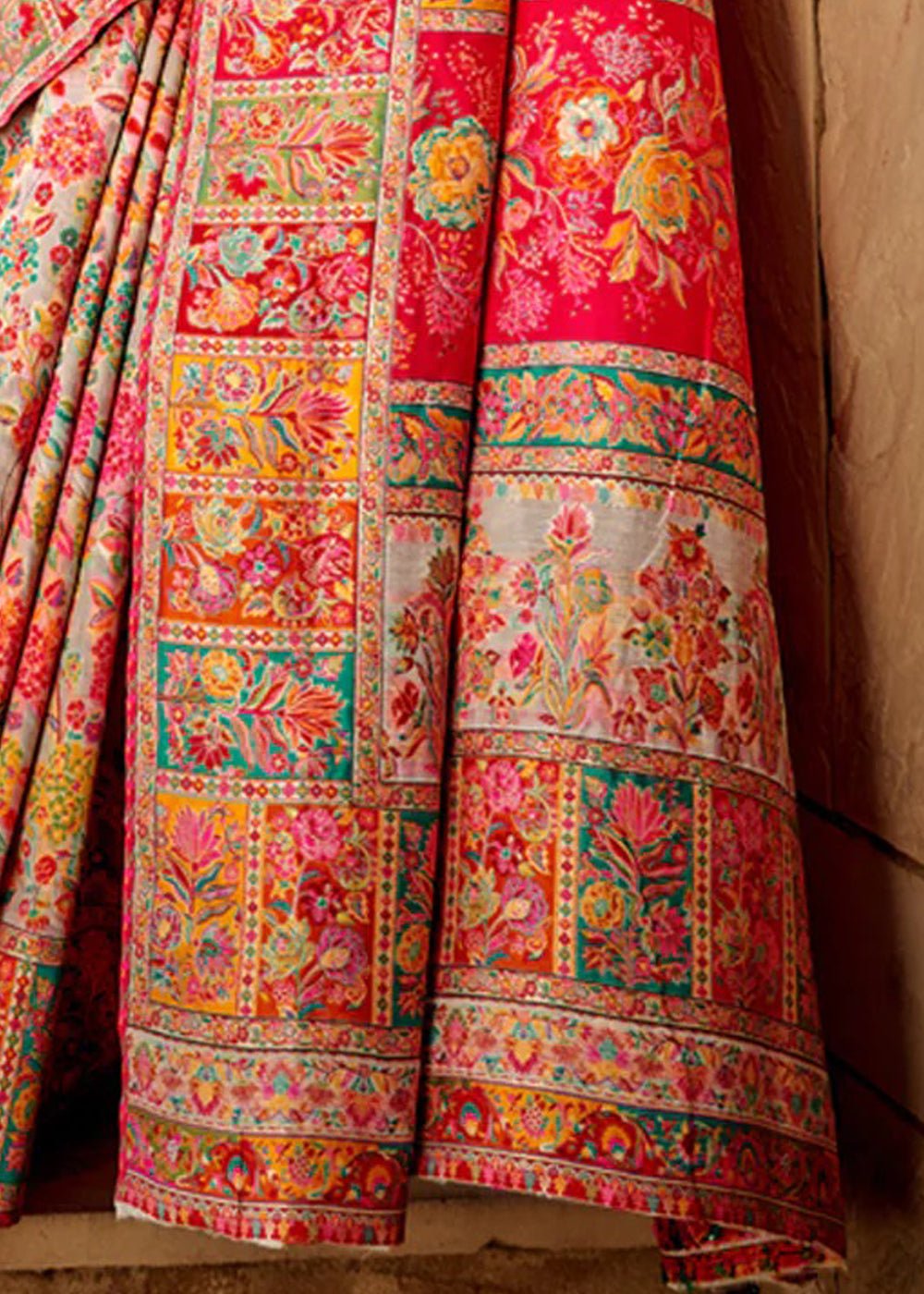 Multicolor Banarasi Woven Silk Blend Saree - Ressa