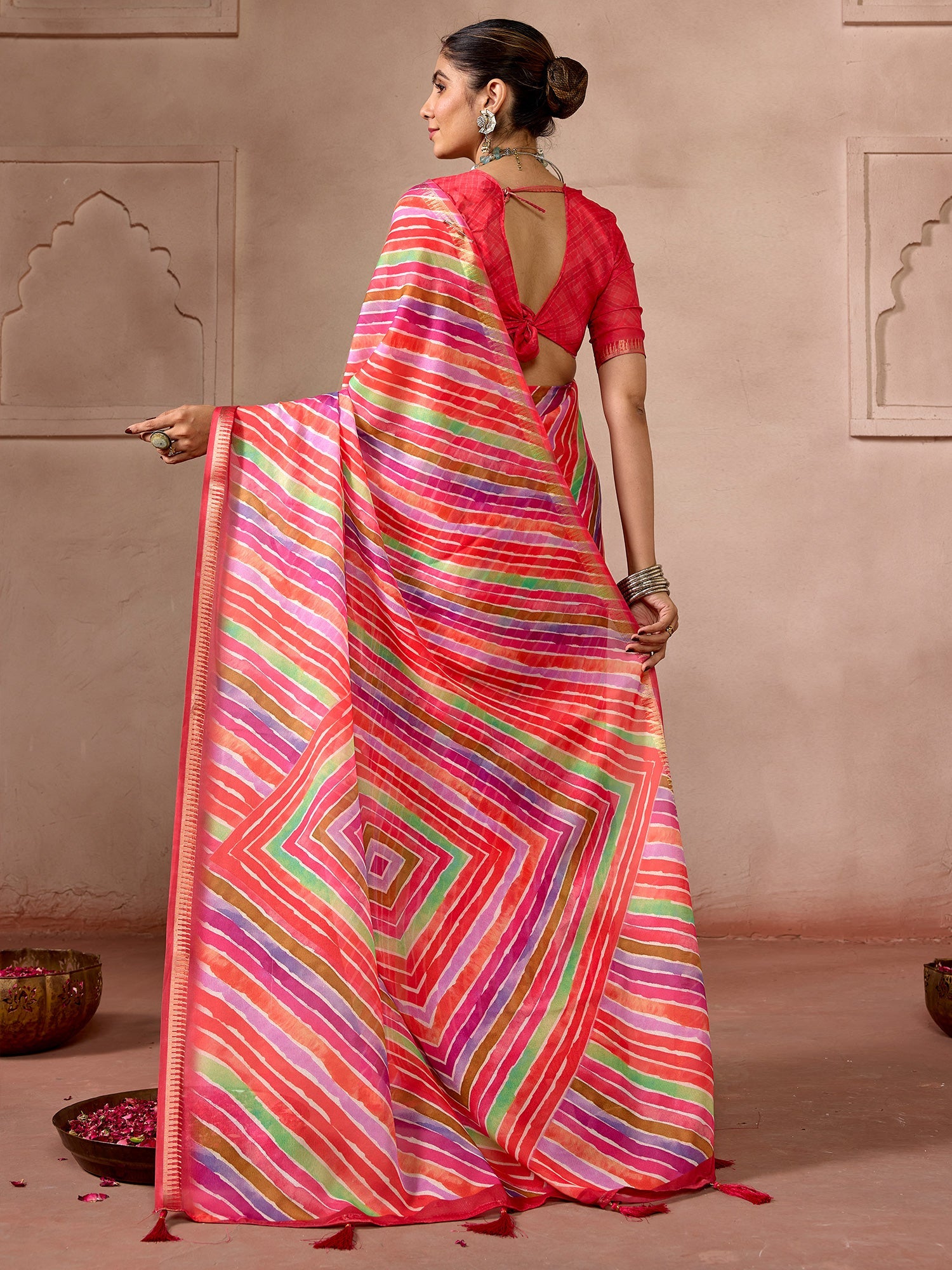 Multicolour Georgette Saree - Ressa