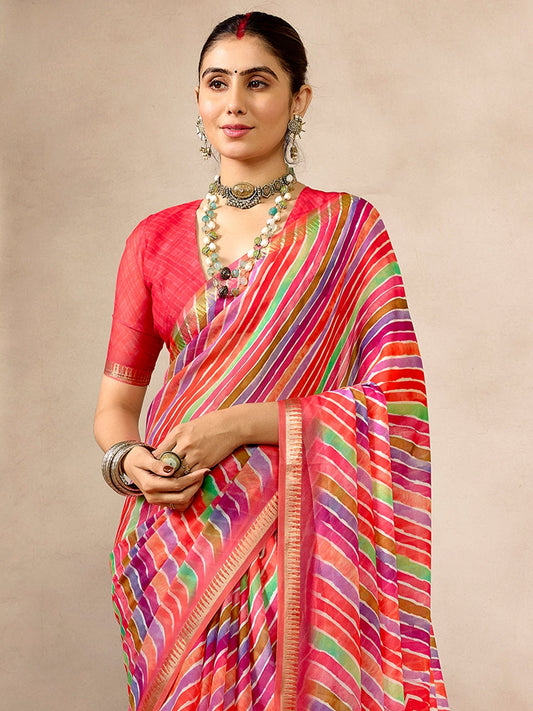 Multicolour Georgette Saree - Ressa