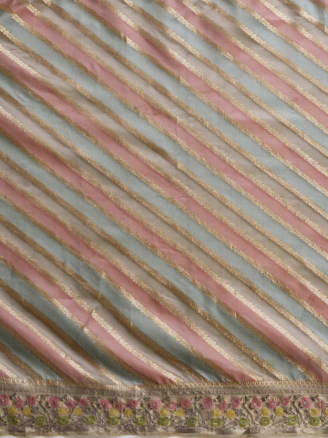 Multicolour Tissue Banarasi Silk Saree - Ressa