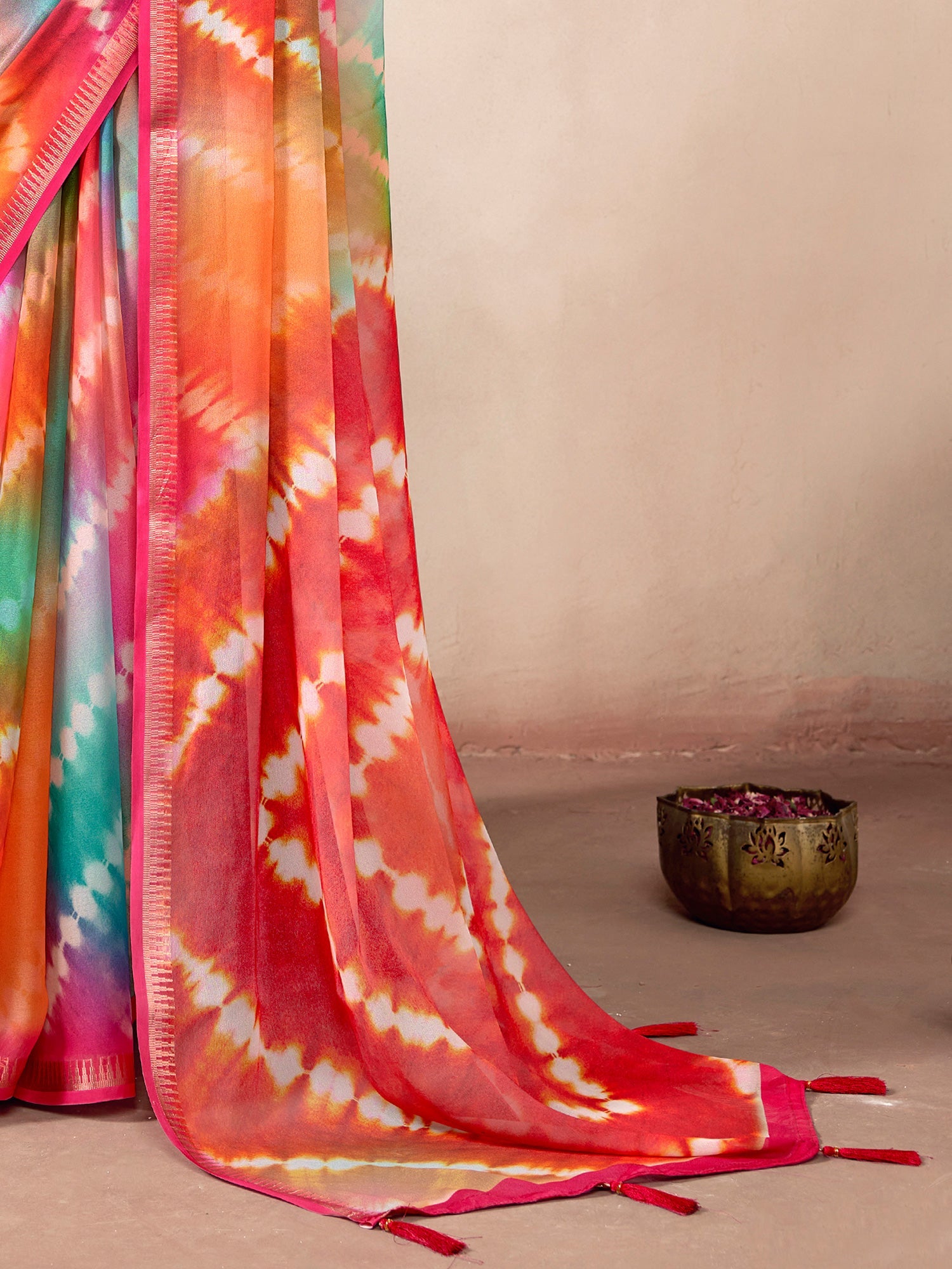 Multicoloure Georgette Sare - Ressa