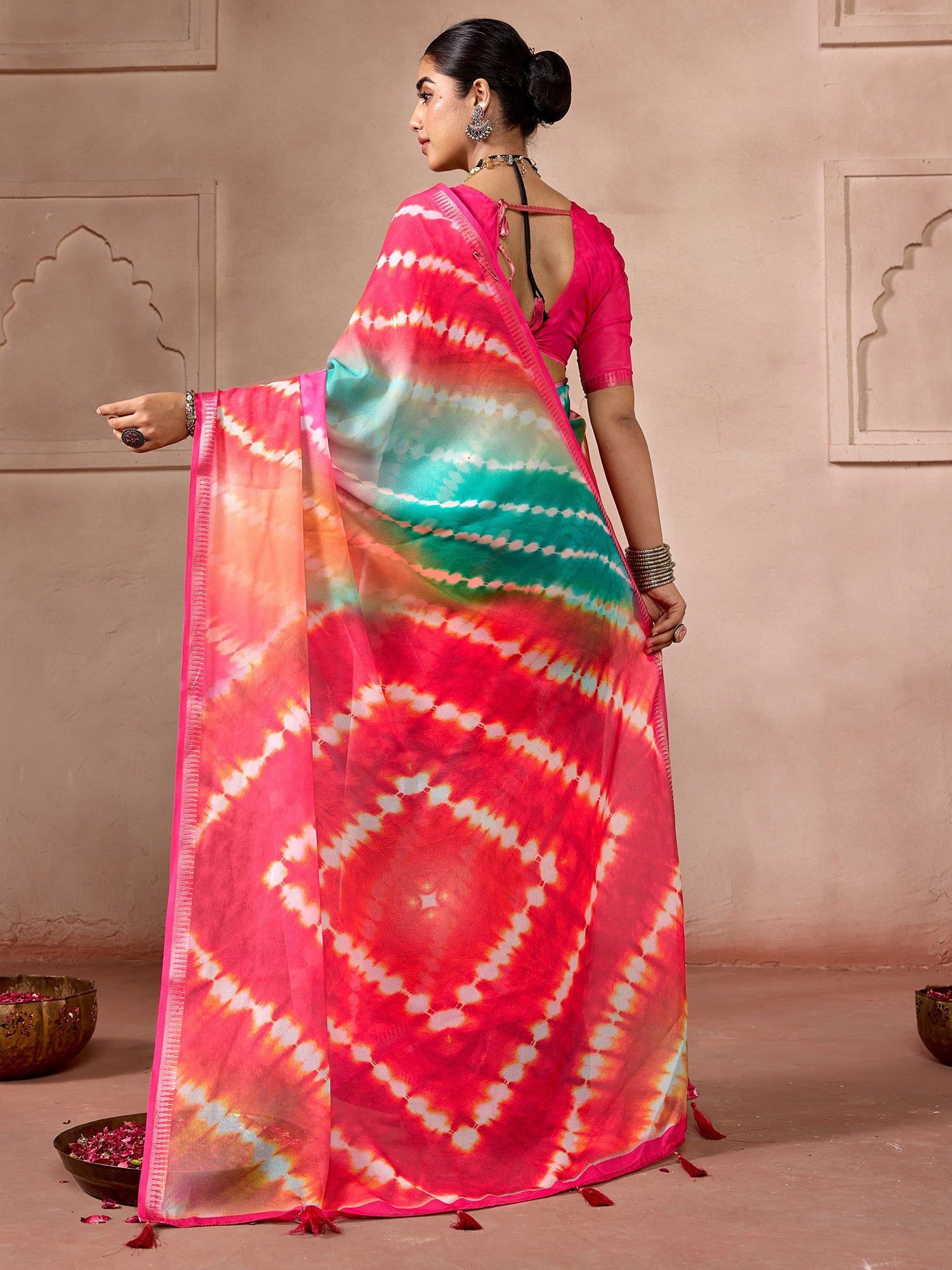 Multicoloure Georgette Sare - Ressa