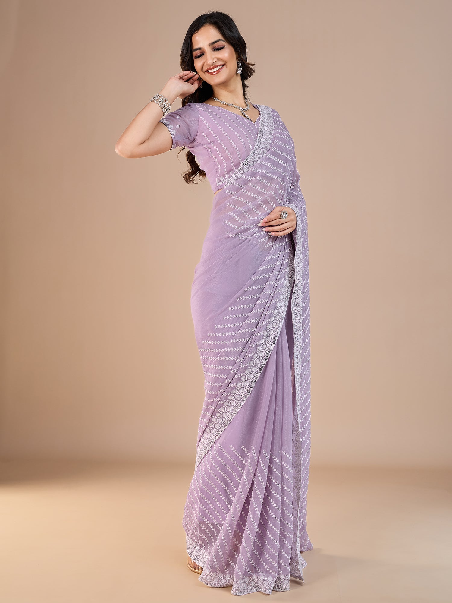 Mustard and Pink Silk Blend Heritage Banarasi Style Zari Woven Saree - Ressa