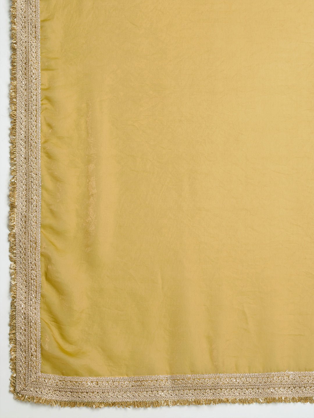 Mustard Gold Tissue Silk Saree - Ressa