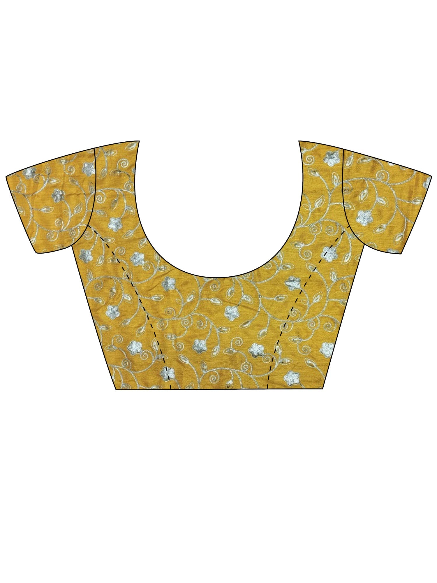 Mustard Yellow Georgette Saree - Ressa
