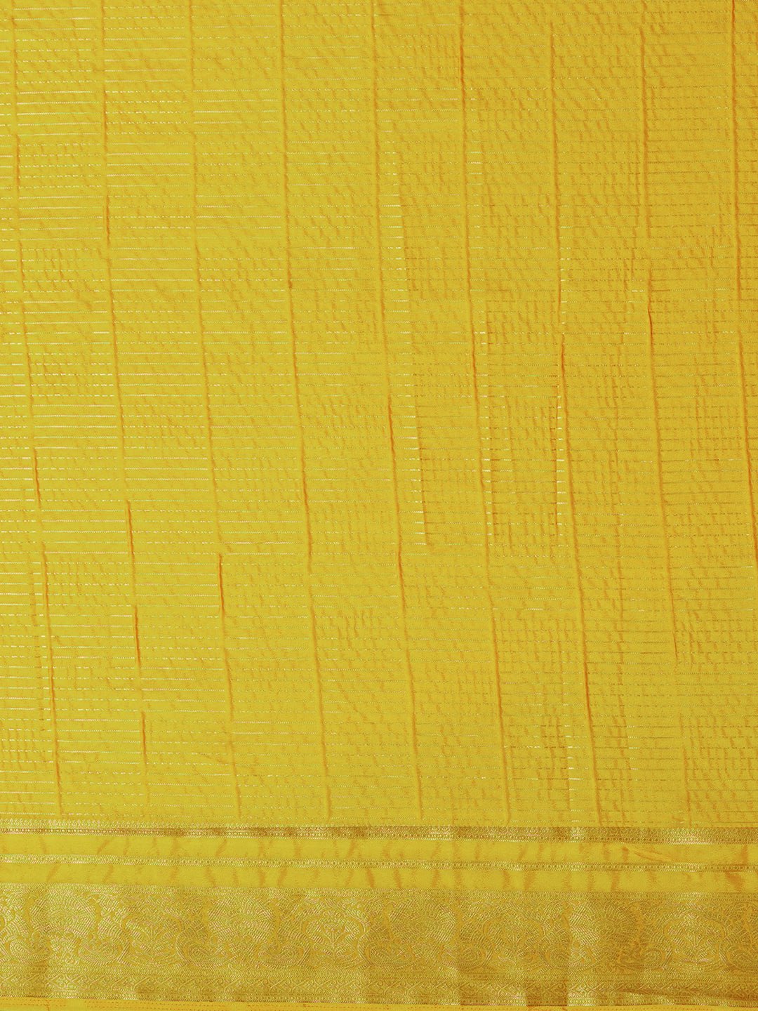 Mustard Yellow Viscose Zari Woven Saree - Ressa