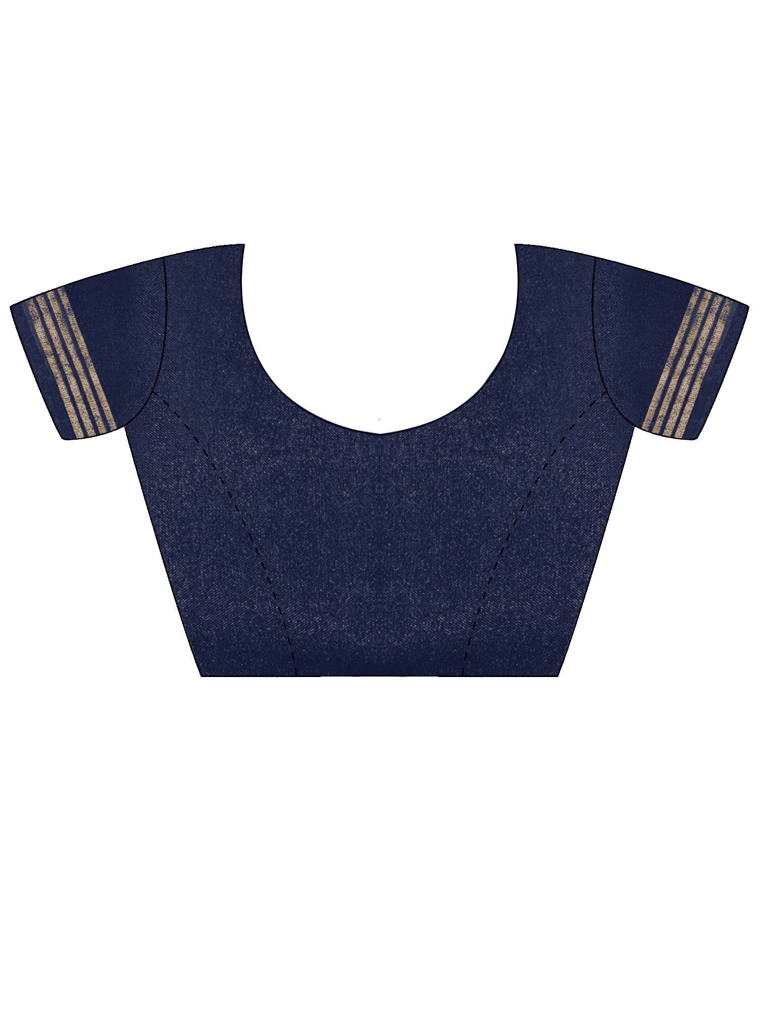 Navy Blue Patola Printed Saree - Ressa