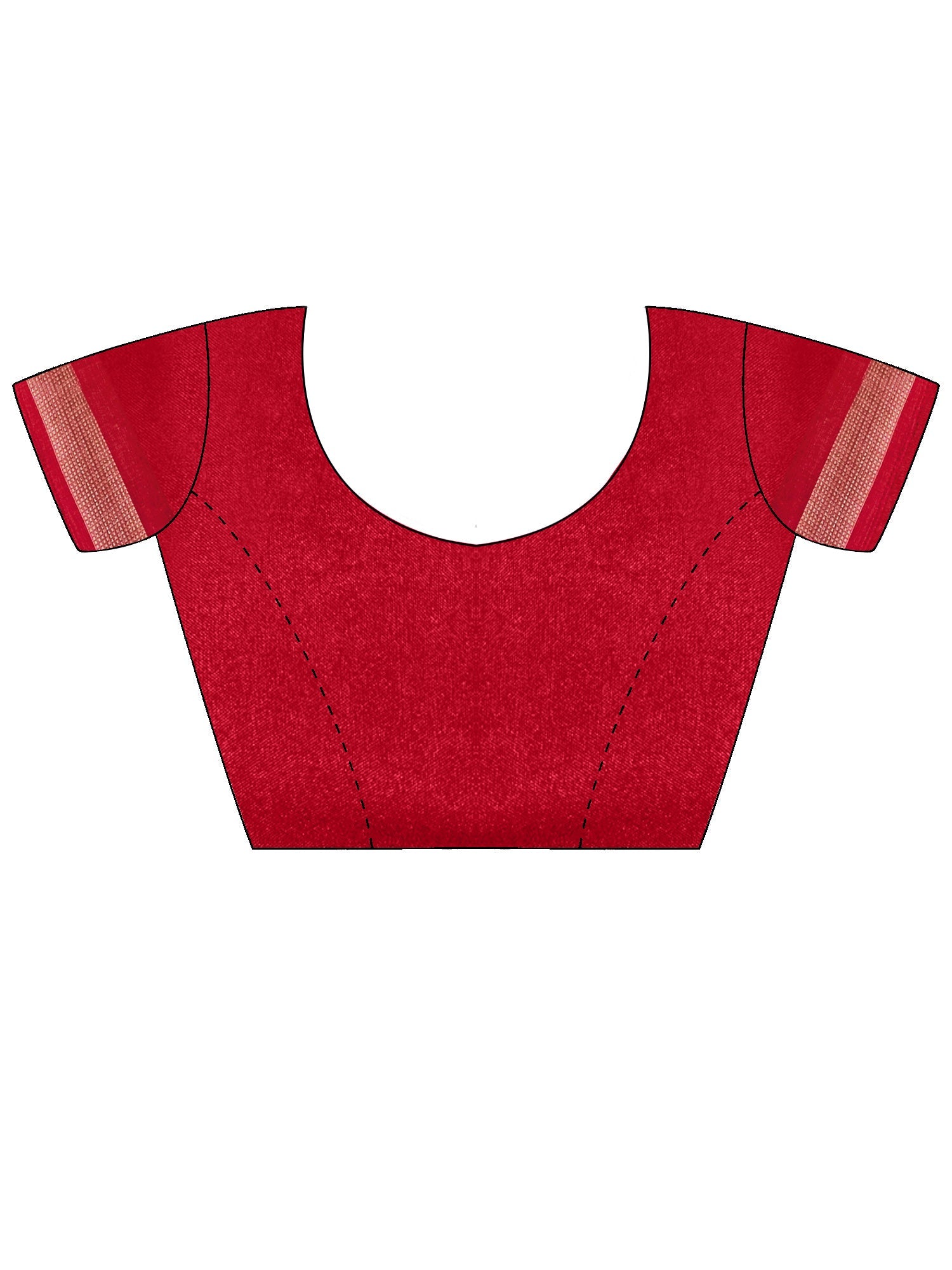 Off - White and Red Patola Saree - Ressa