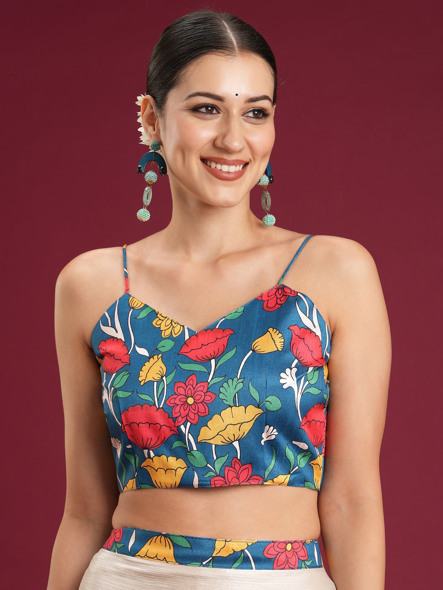 Off-White Shimmer Chiffon Saree - Ressa