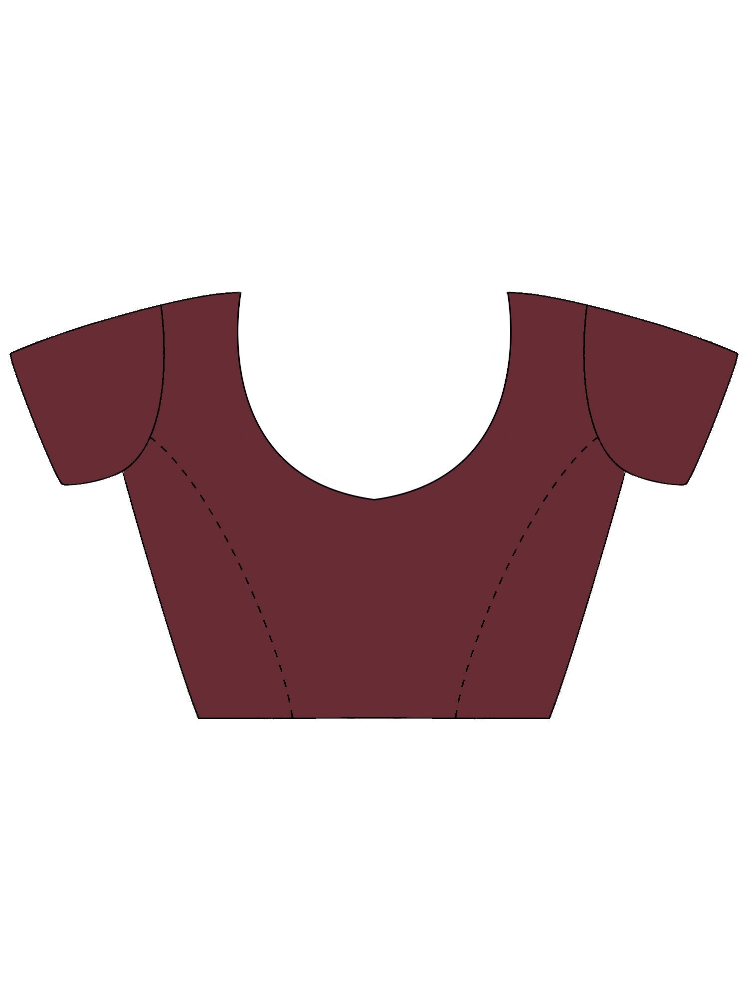 Ombre Organza Saree with Scallop Blouse | Rust to Wine - Ressa