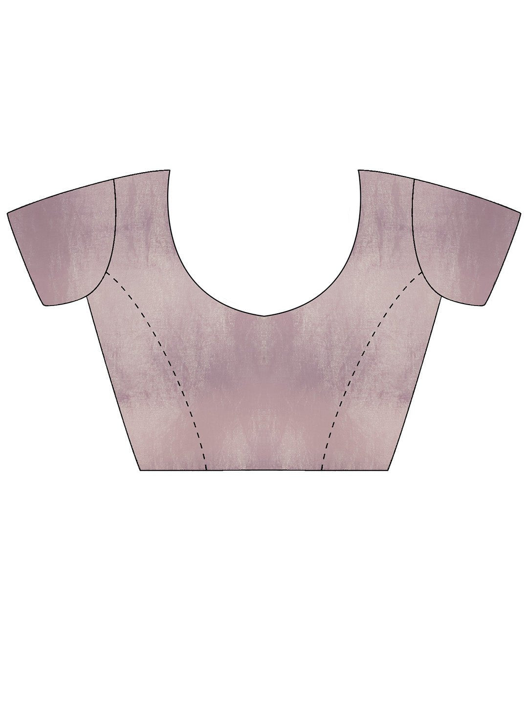 Organza Saree in Lavender Grey with Gold Lace Border - Ressa