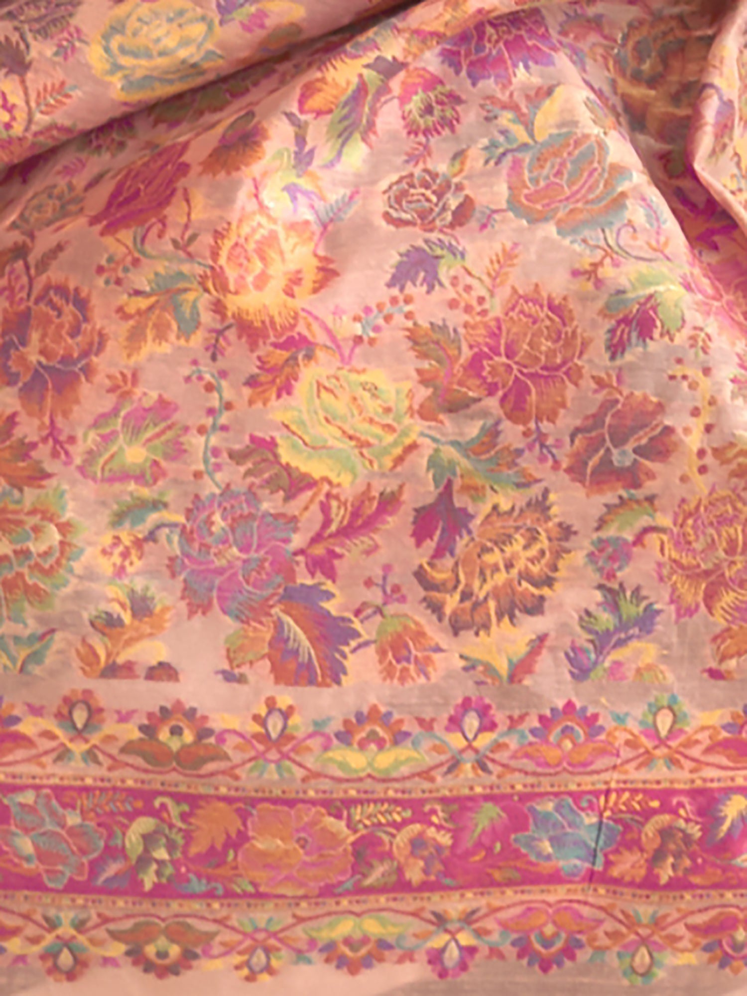 Pastel Pink Banarasi Tissue Silk Saree - Ressa