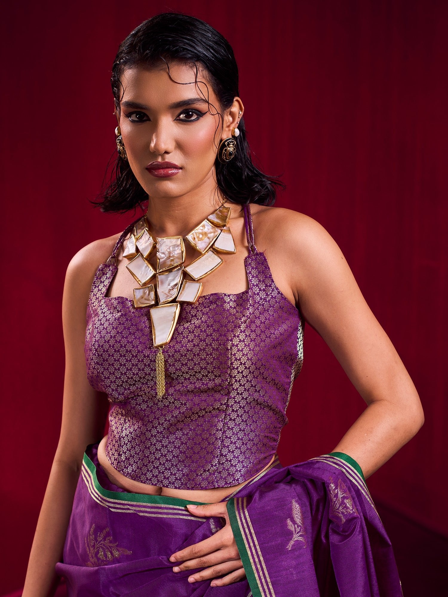 Pastel VoiletTissue Silk Saree with Zari Stripes - Ressa