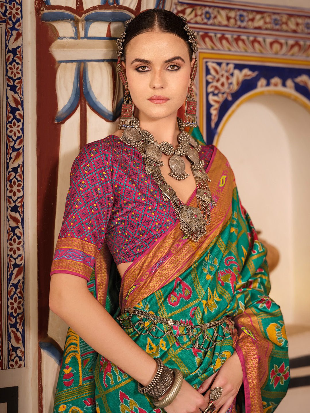 Patol Print Silk Traditional Border Saree - Ressa