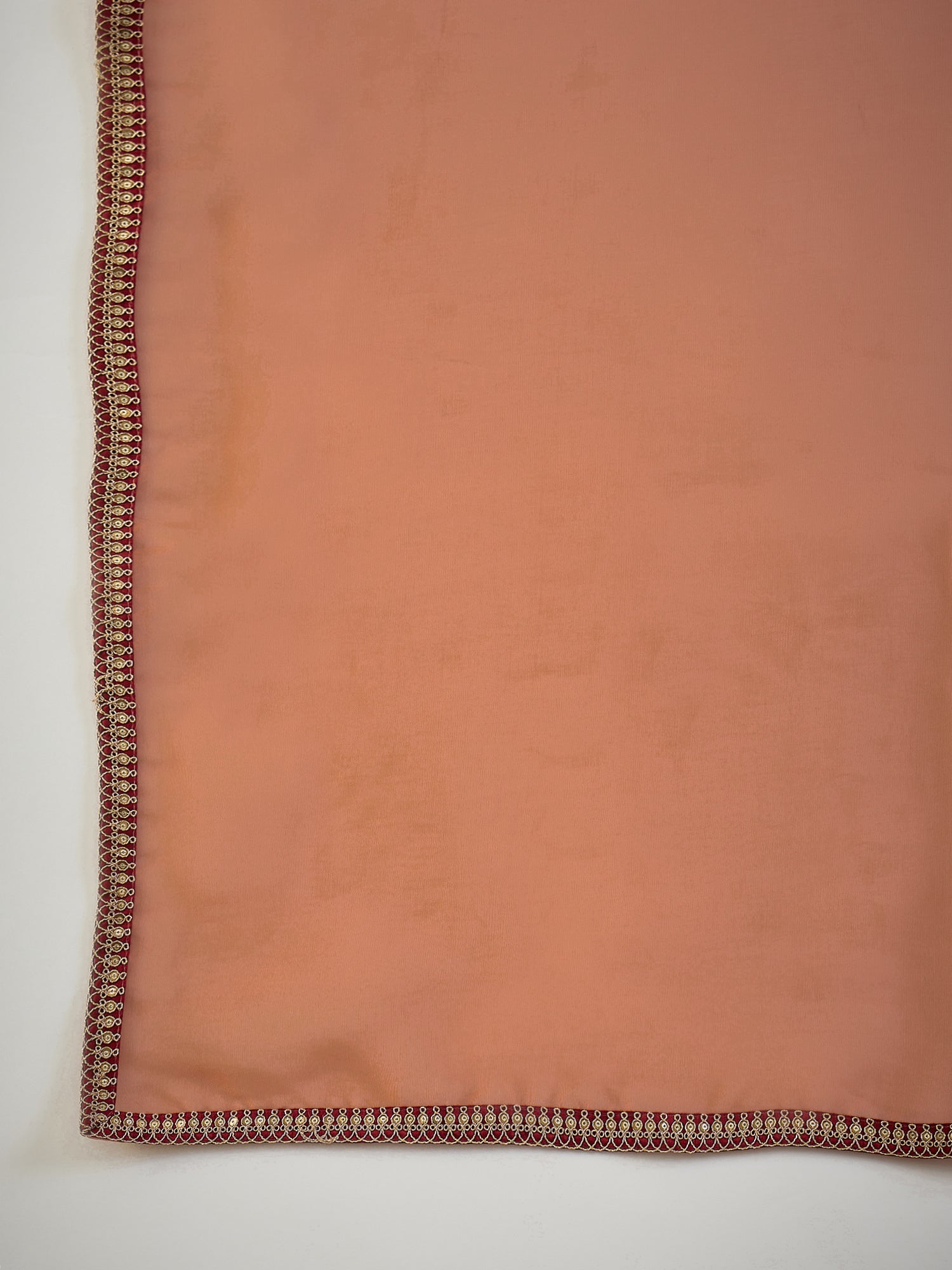 Peach - Orange Organza Saree - Ressa