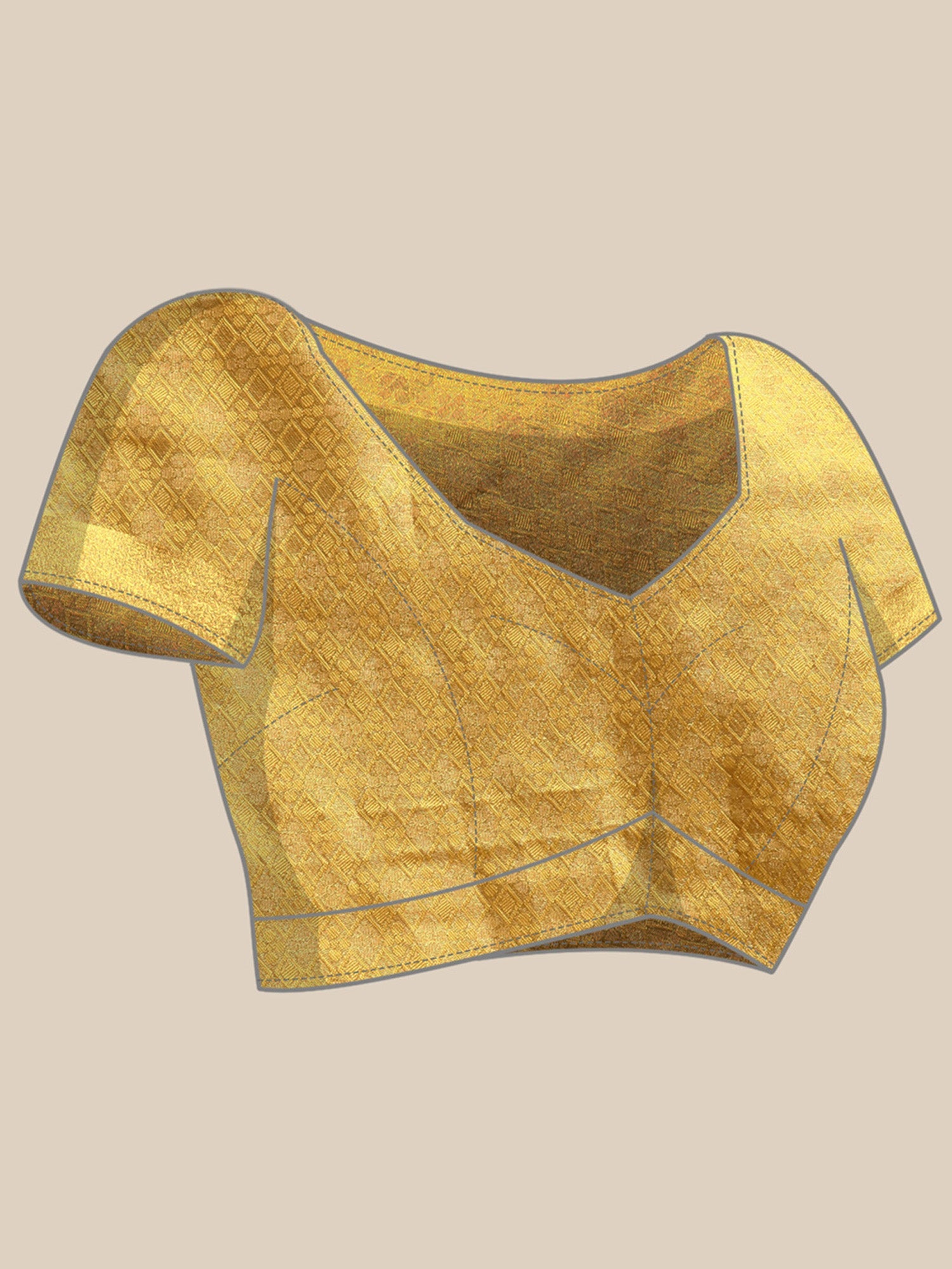 Pink and Yellow Banarasi Silk Blend saree - Ressa