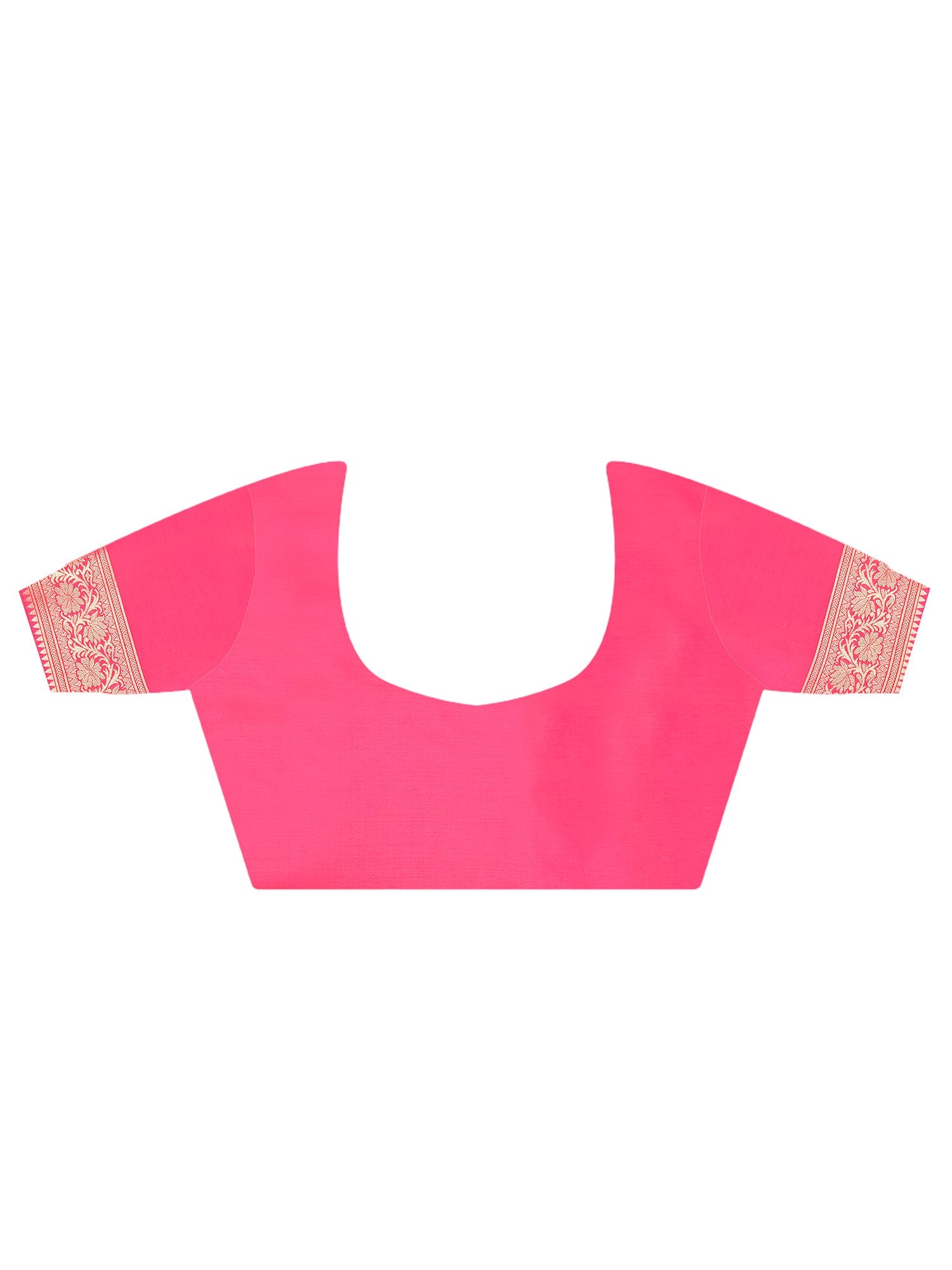 Pink Banarasi Silk Saree - Ressa