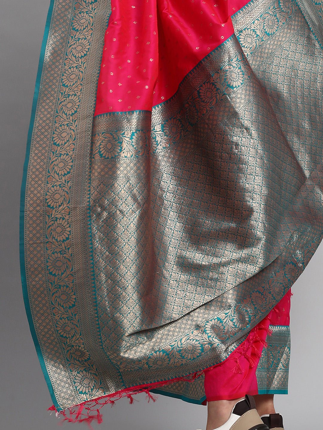 Pink Banarasi Silk Saree - Ressa