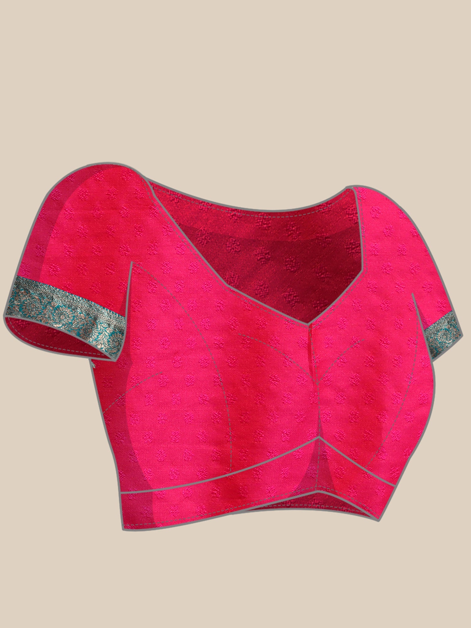 Pink Banarasi Silk Saree - Ressa
