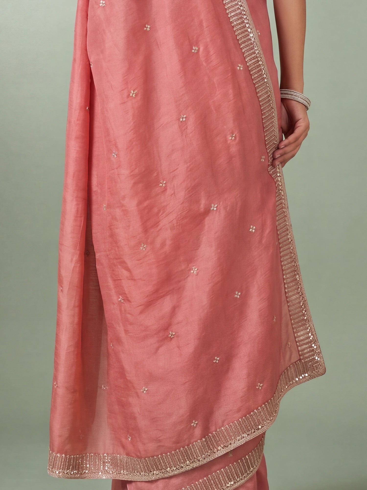 Pink Banarasi Woven Silk Saree - Ressa