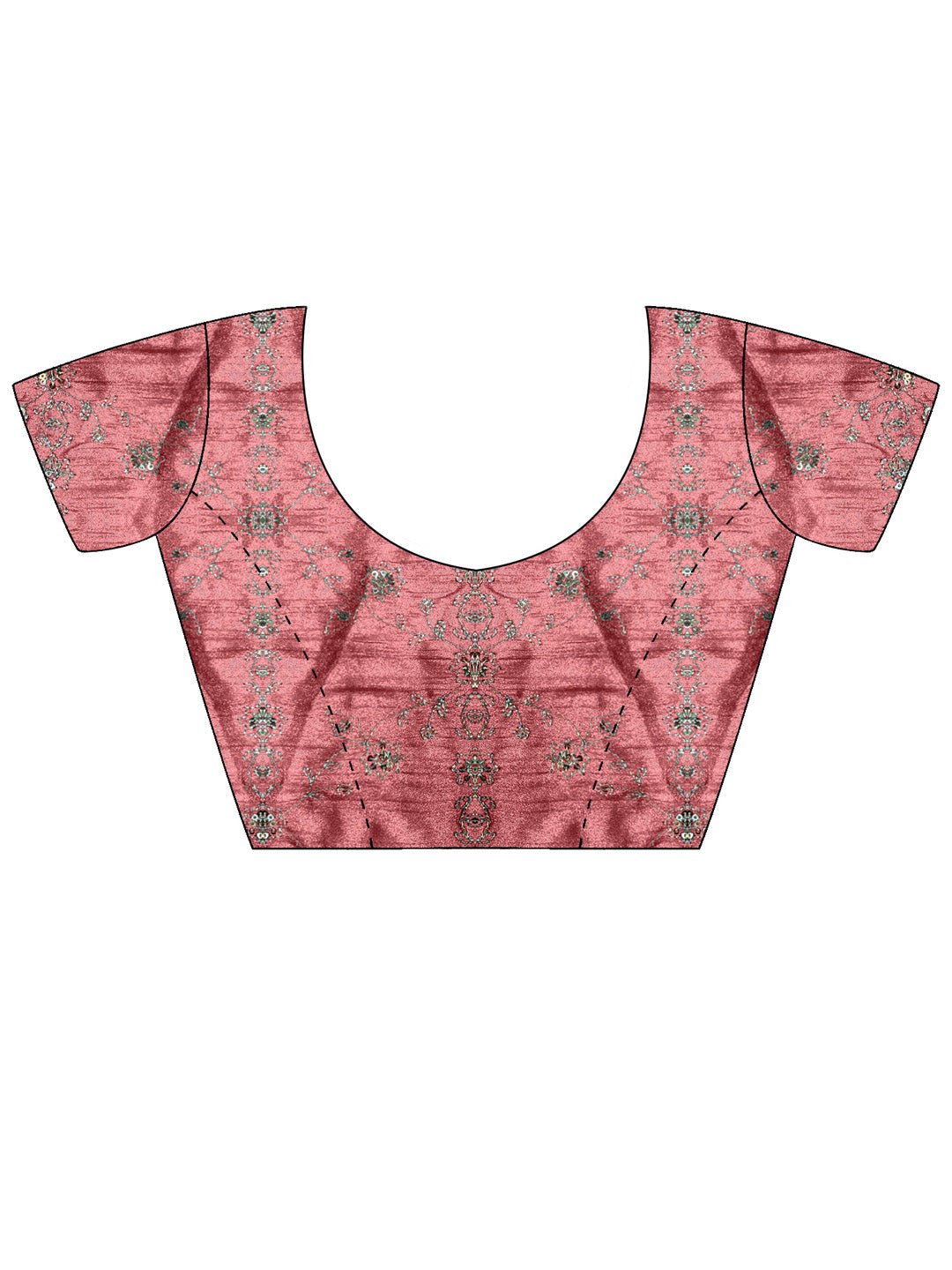 Pink Embroidered Georgette Saree - Ressa