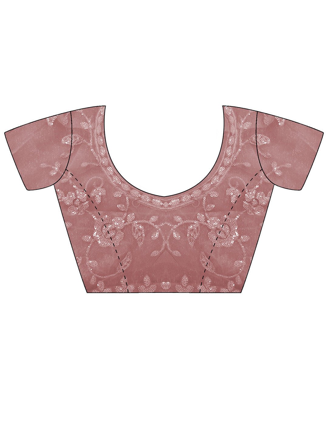 Pink Georgette Chikankari Saree - Ressa