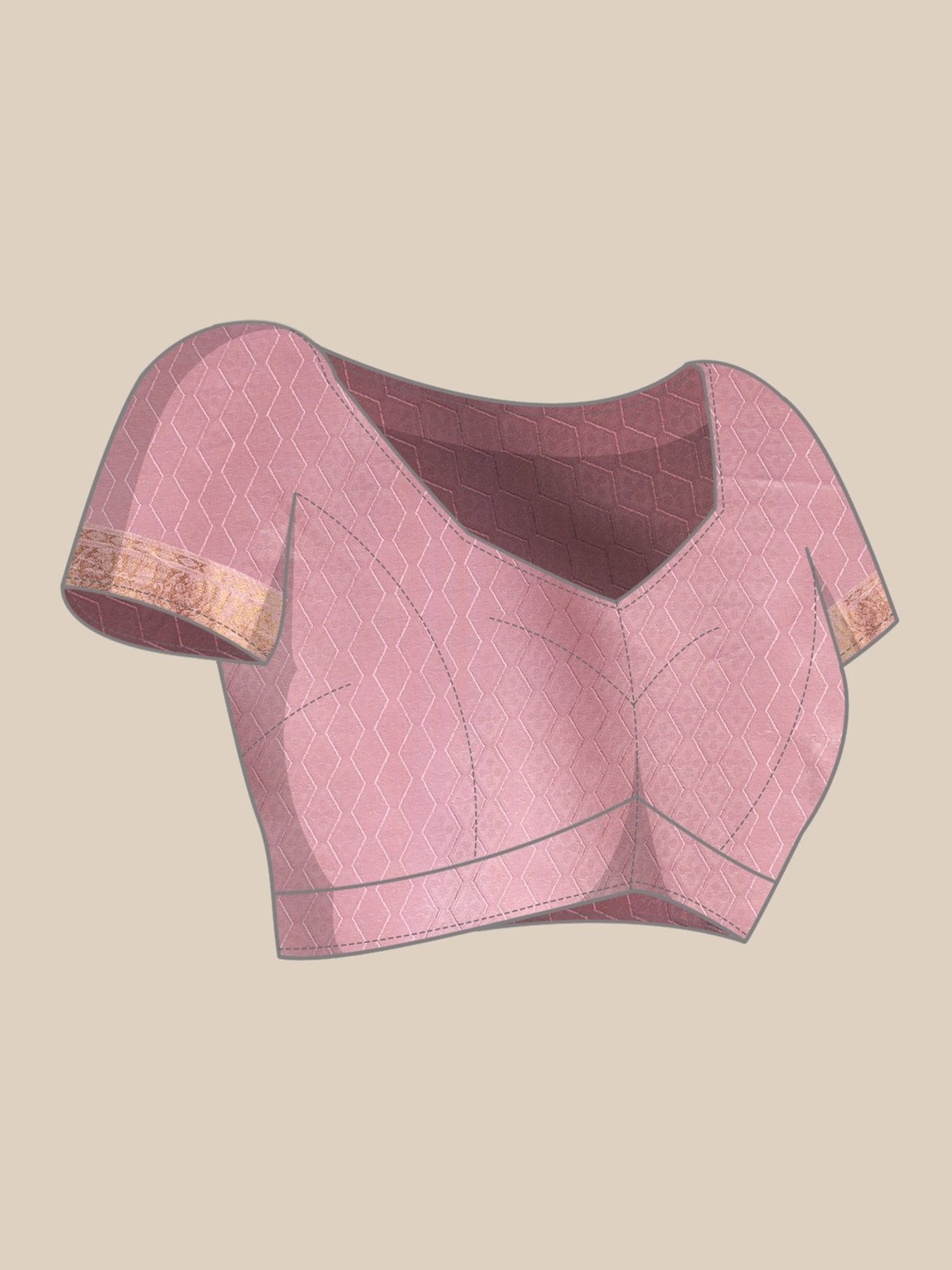 Pink Jari Woven Banarasi Saree - Ressa