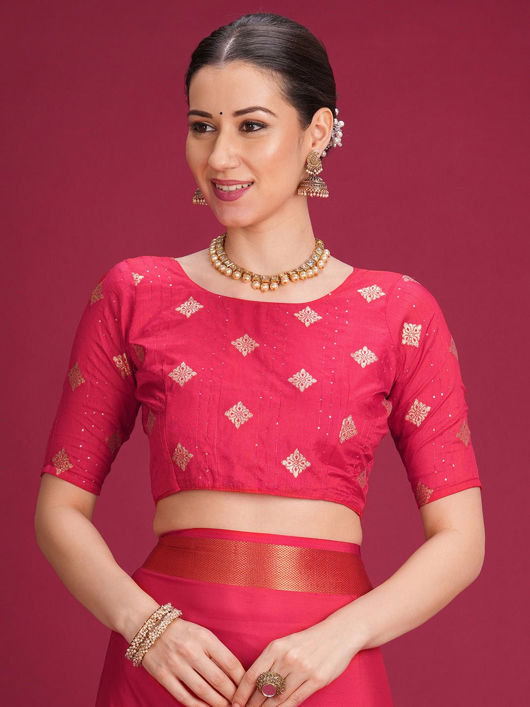 Pink Mysore silk Saree - Ressa