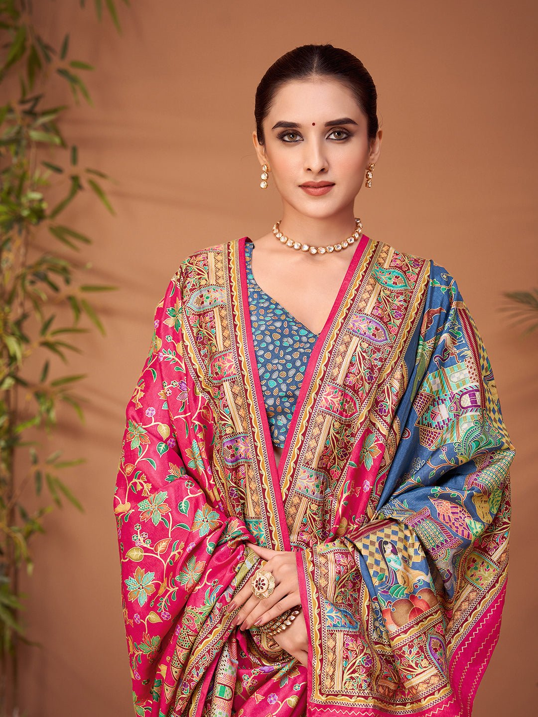 Pink Patola Silk Saree - Ressa