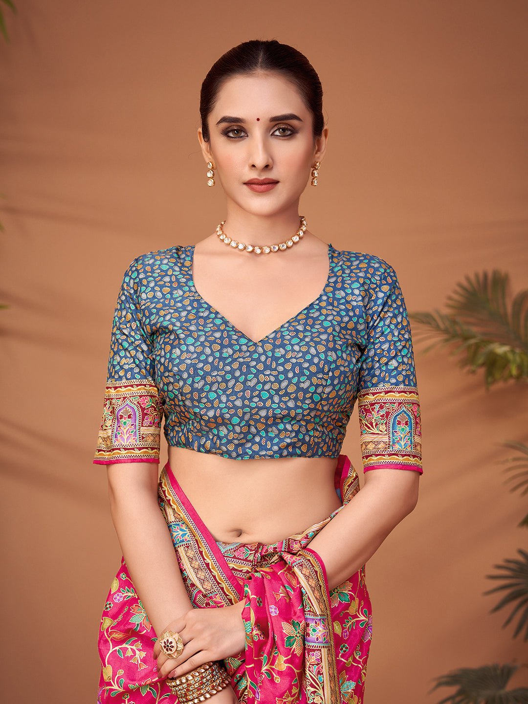 Pink Patola Silk Saree - Ressa