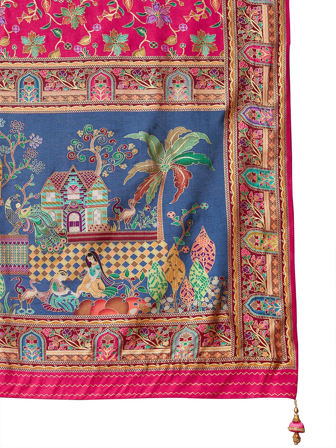 Pink Patola Silk Saree - Ressa
