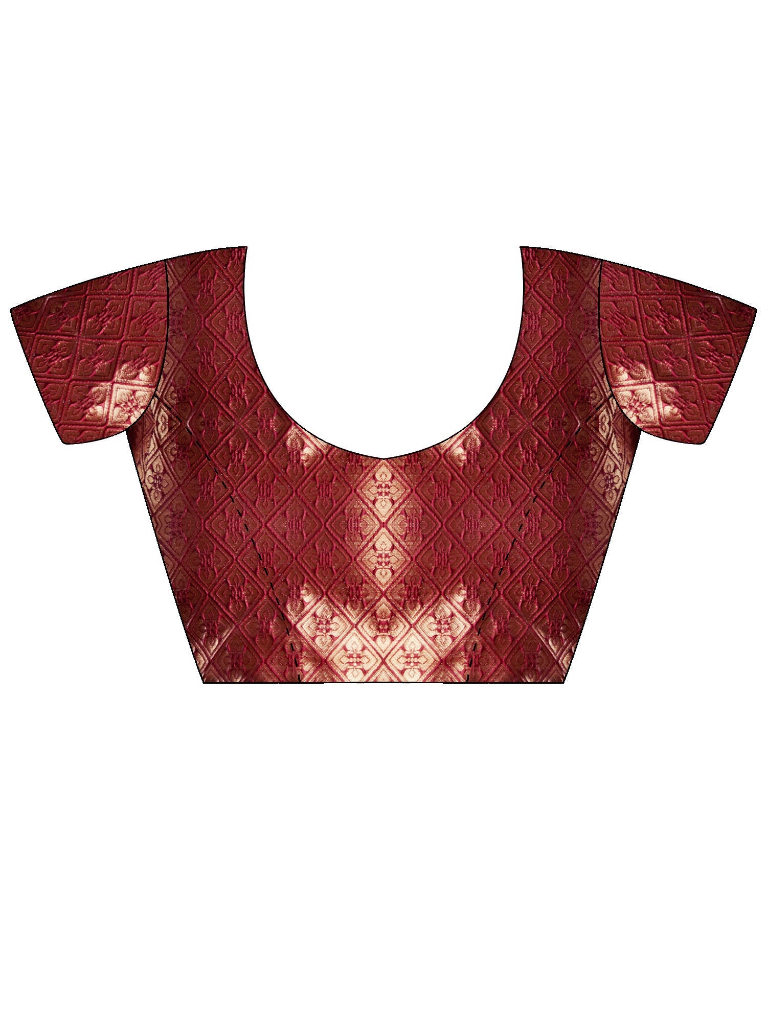 Pista Green Banarasi Silk Heritage Zari Weave Unstitched Blouse - Ressa