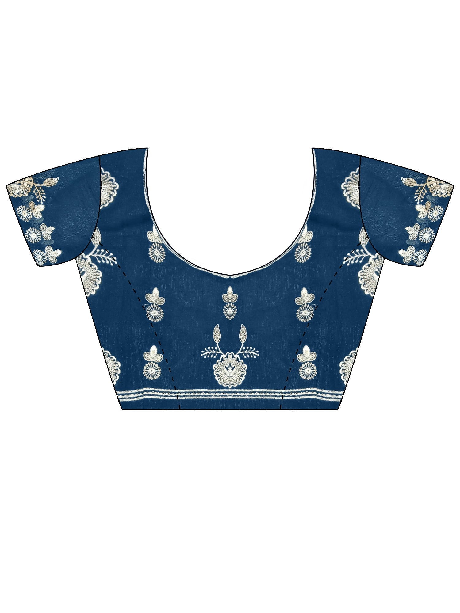 Polyester Embroidered Border Modern Aesthetic Saree - Ressa