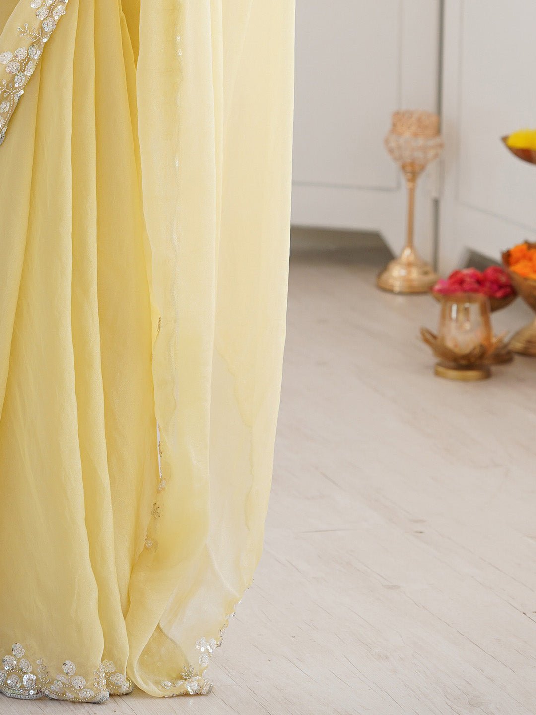 Polyester Embroidered Border Modern Aesthetic Saree - Ressa