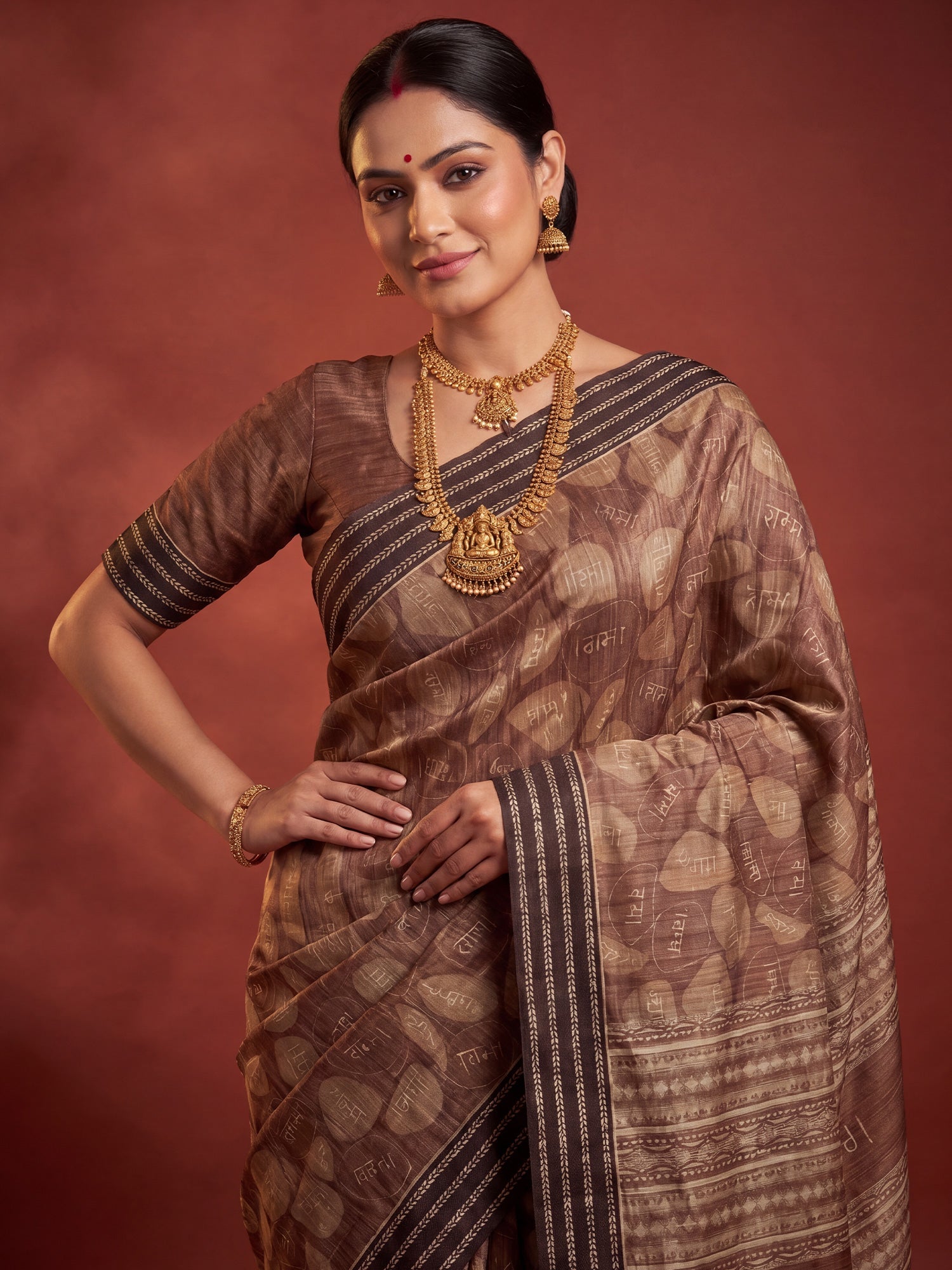Premium Cotton&nbsp;Saree with Zari Stripes - Ressa