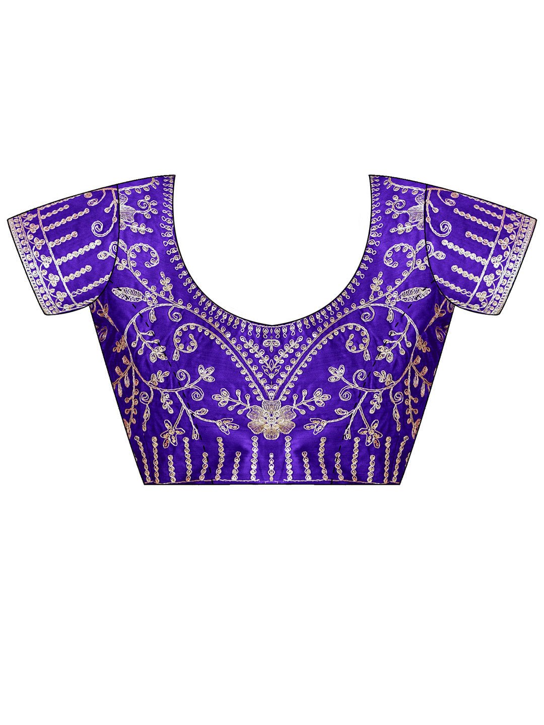 Purple Bandhani Georgette Saree - Ressa