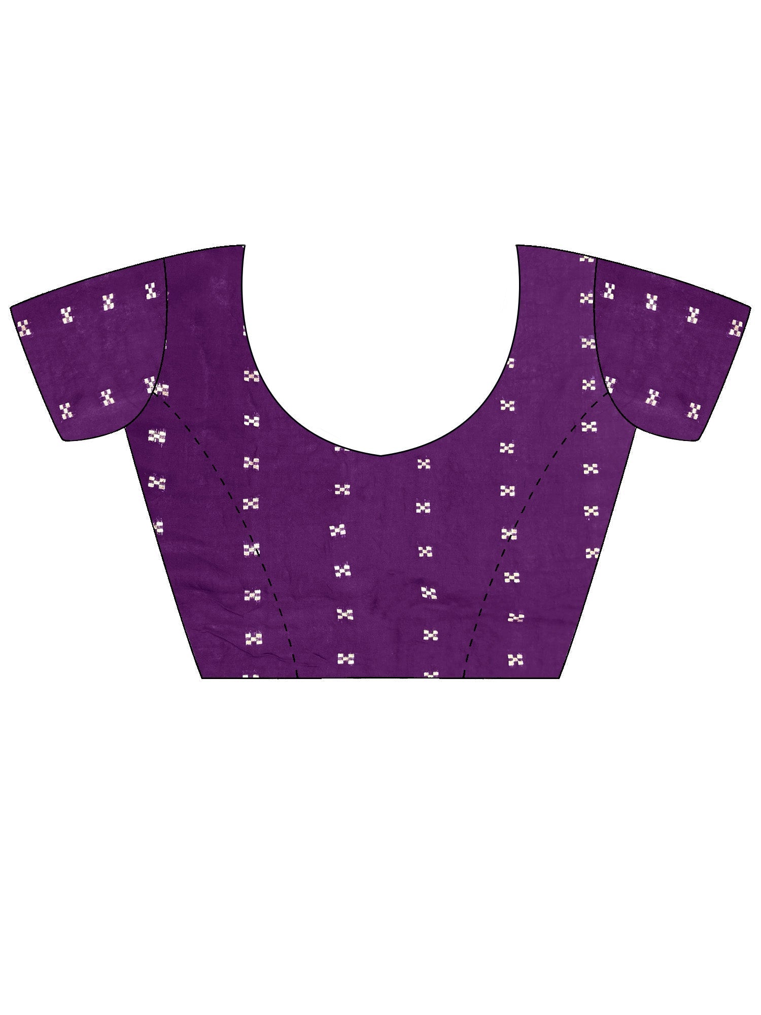 Purple Leheriya Georgette Saree - Ressa