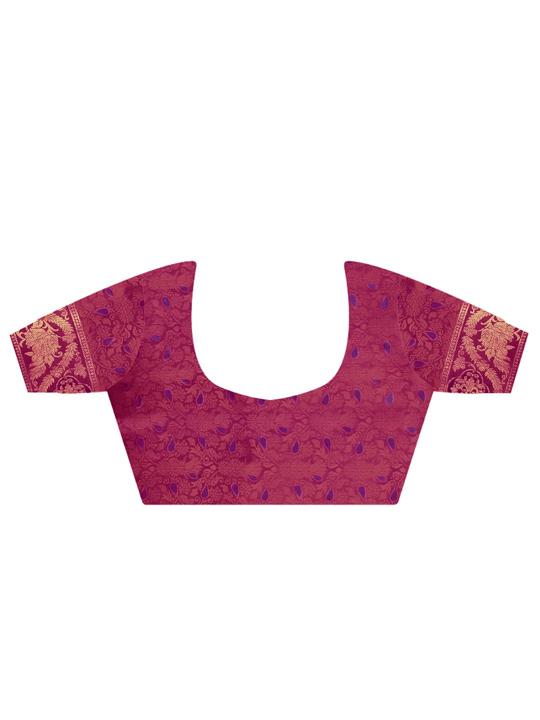 Purple Tissue Silk Banarasi Saree with Blouse - Ressa