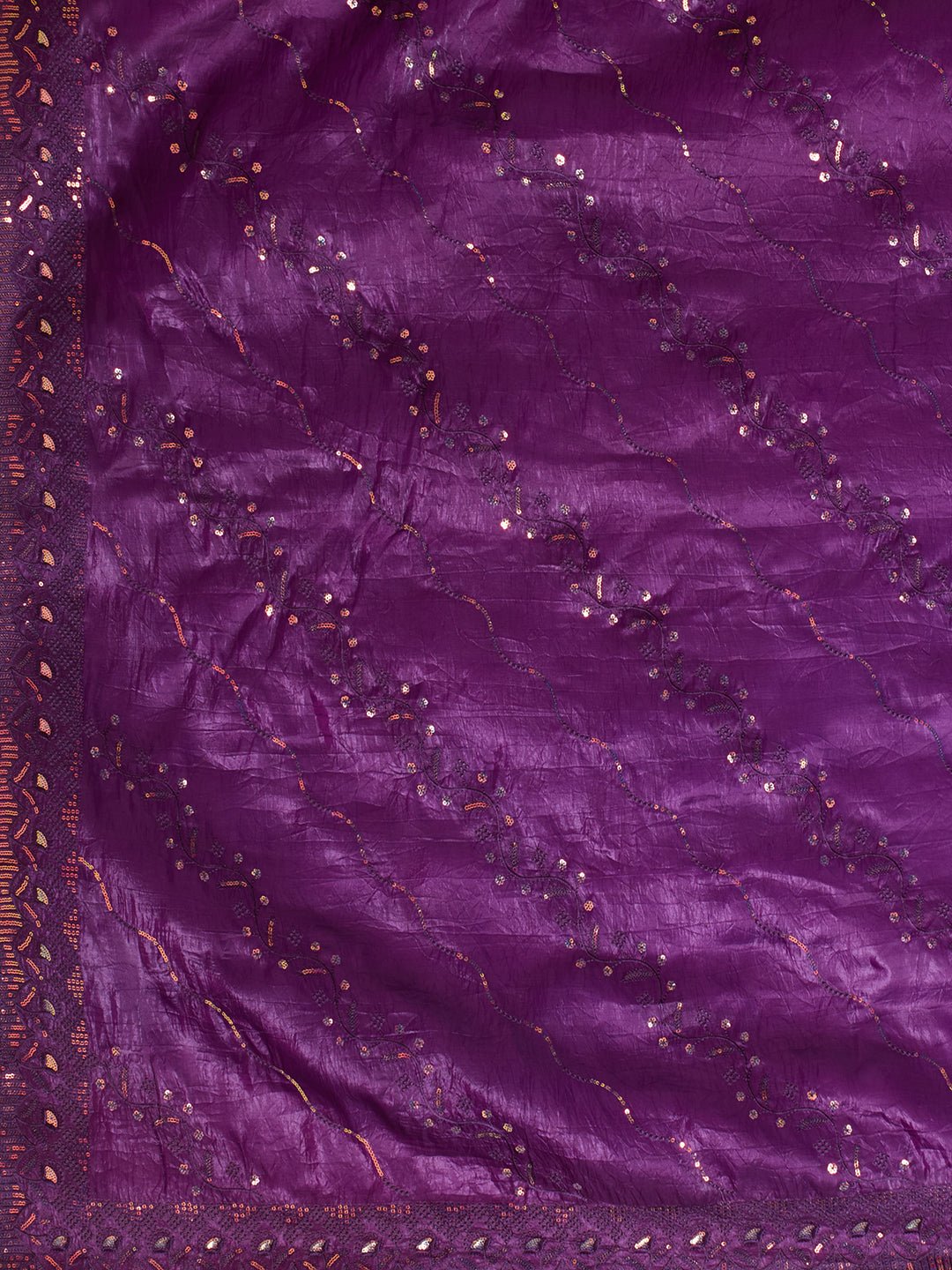 Purple Tissue Silk Saree Saree - Ressa