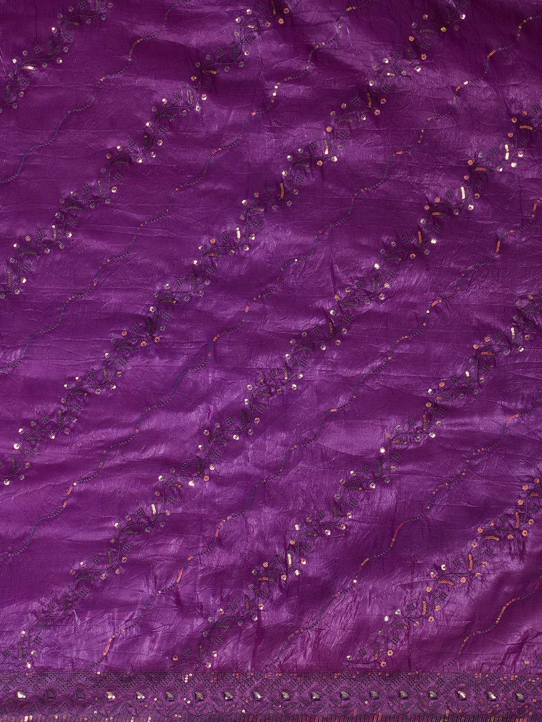 Purple Tissue Silk Saree Saree - Ressa