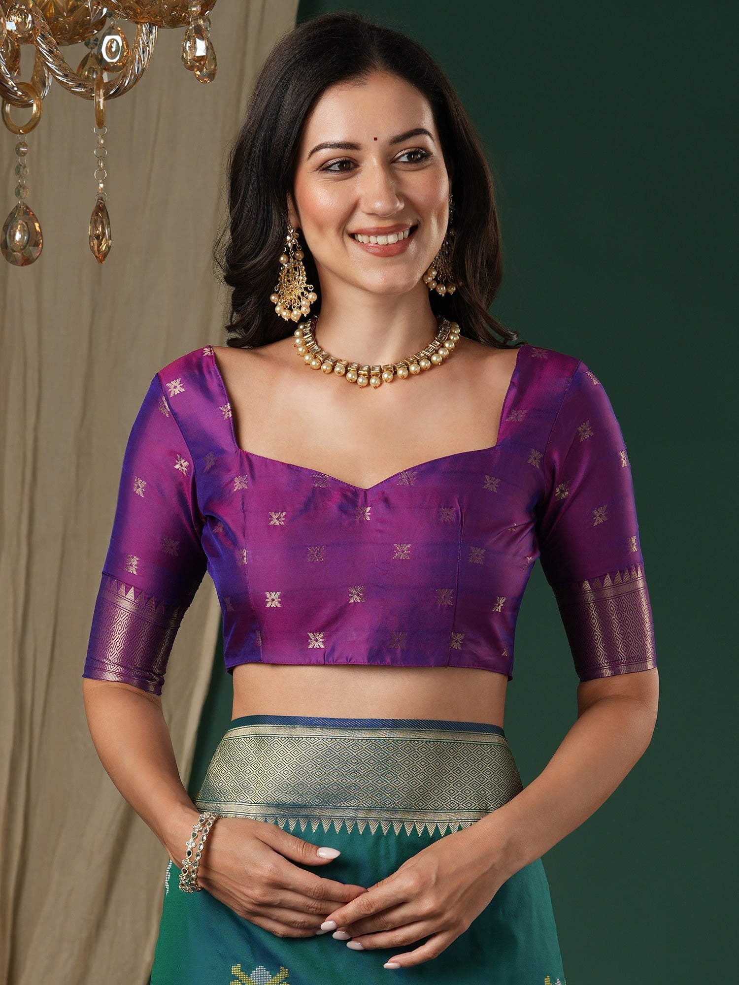 Rama Blue Banarasi Silk - Ressa