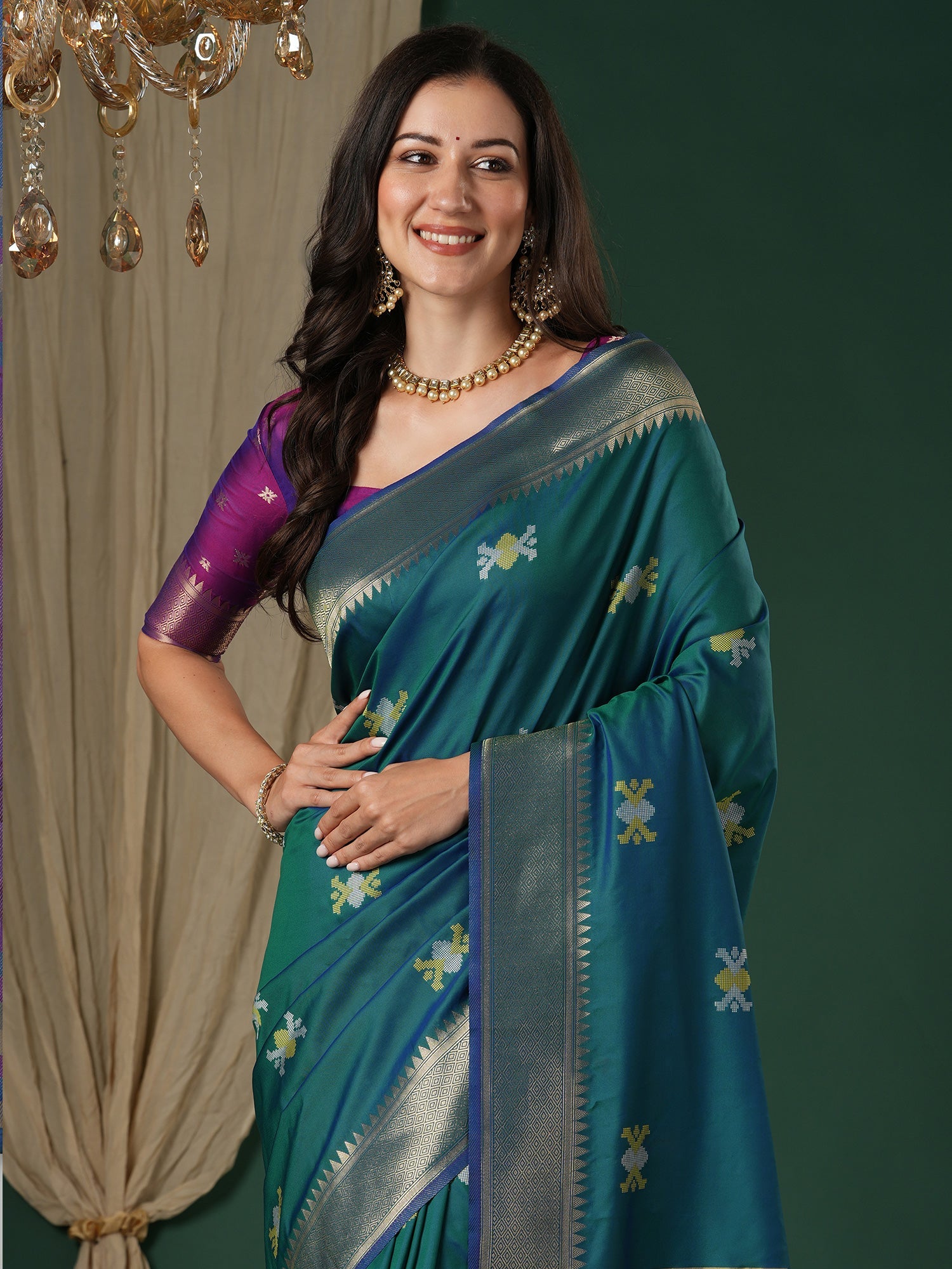 Rama Blue Banarasi Silk - Ressa