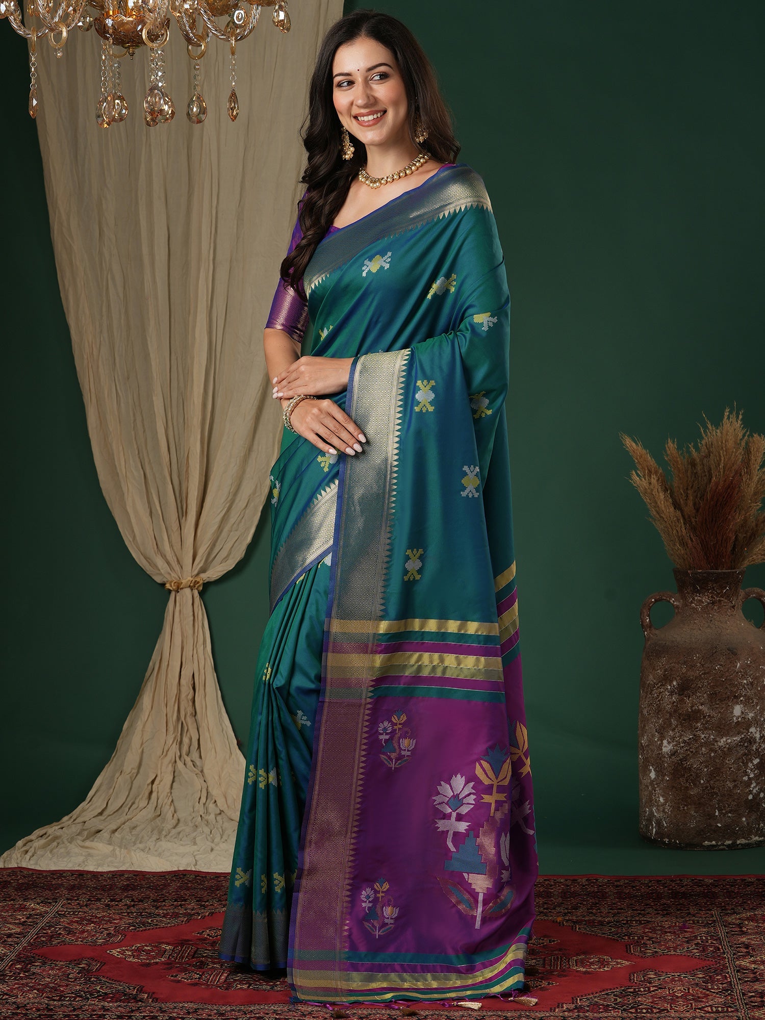 Rama Blue Banarasi Silk - Ressa