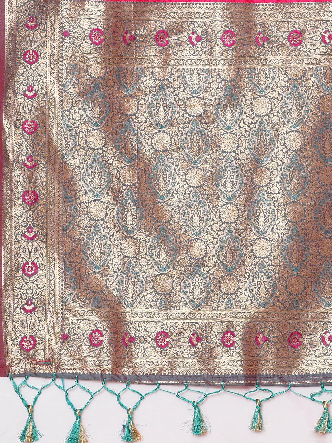 Rani Pink Banarasi Silk Saree - Ressa