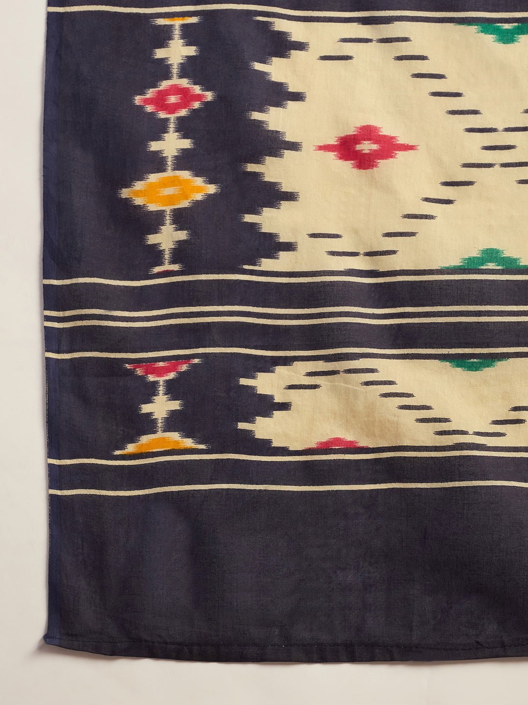 Ready to Wear Navy Blue Cotton Saree - Ressa