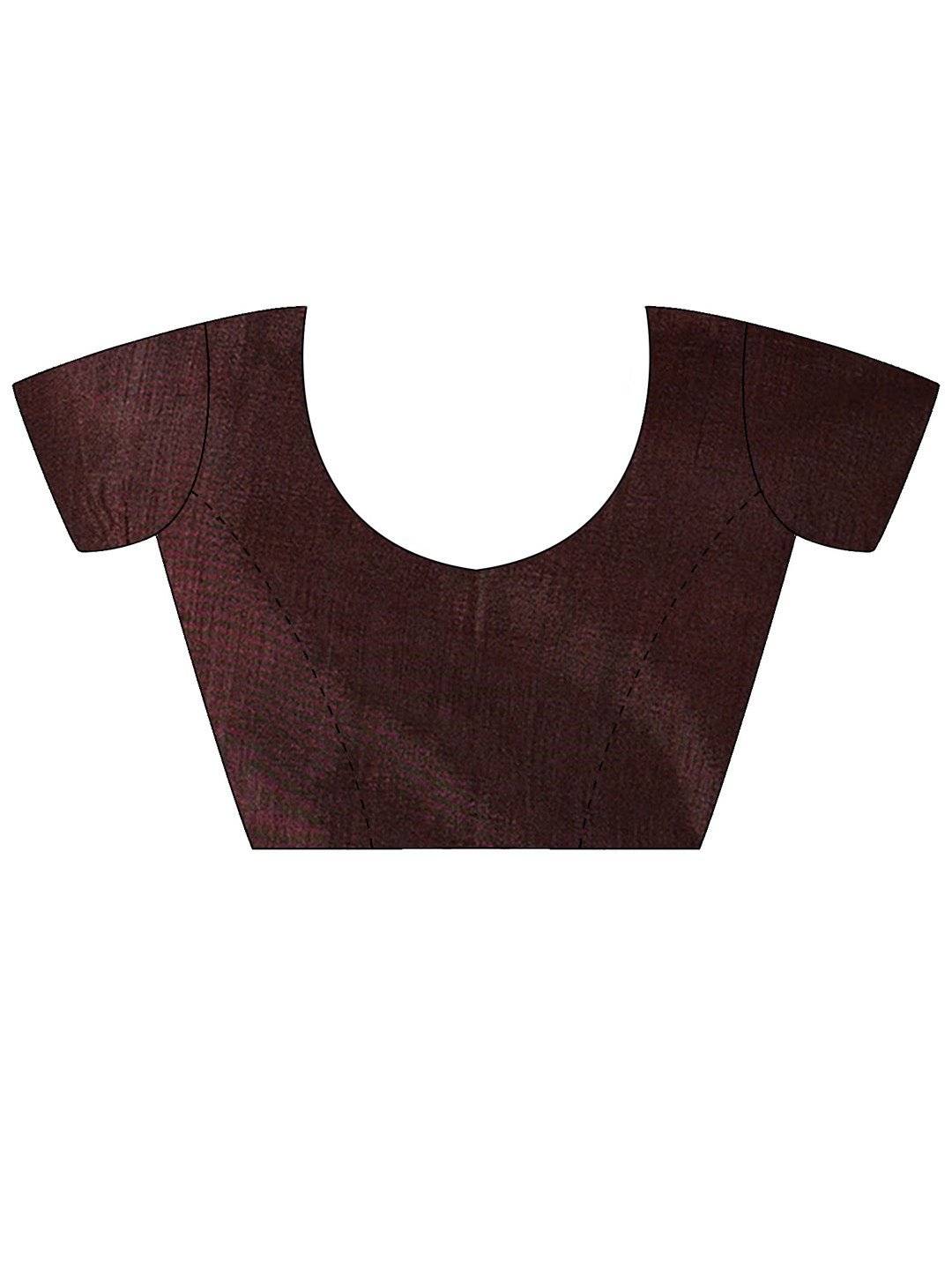 Red & Brown Bhagalpuri Warli Printed Saree - Ressa