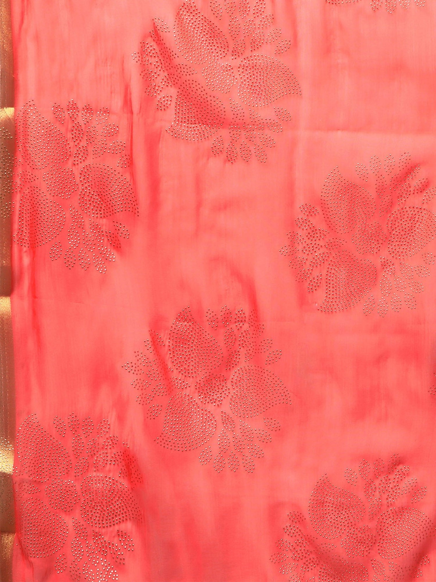 Red Chiffon Woven Saree - Ressa